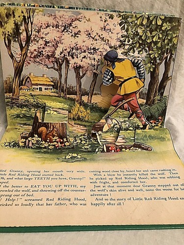 Little Red Riding Hood with Pop Up Pictures - Birn Brothers - Scarce - Imagen 9 de 10