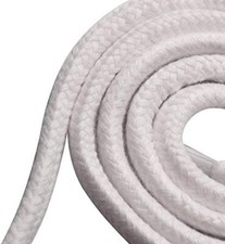 DIY Christmas Decoration Multi-Purpose - Soft Cotton Twisted Braided Rope White