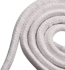 DIY Christmas Decoration Multi-Purpose - Soft Cotton Twisted Braided Rope White