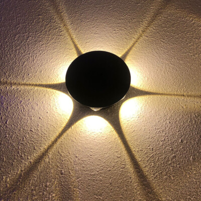 Outdoor Lighting 6W LED Waterproof Wall Lamp Indoor Star Light Fixture Cottage