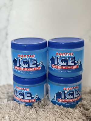 4 X ARCTIC ICE Pain Relieving Gel Fast Acting Cooling Formula Greaseless 7 OZ