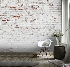 3D Shabby Brick Wallpaper Wall Mural Removable Self-adhesive Sticker950