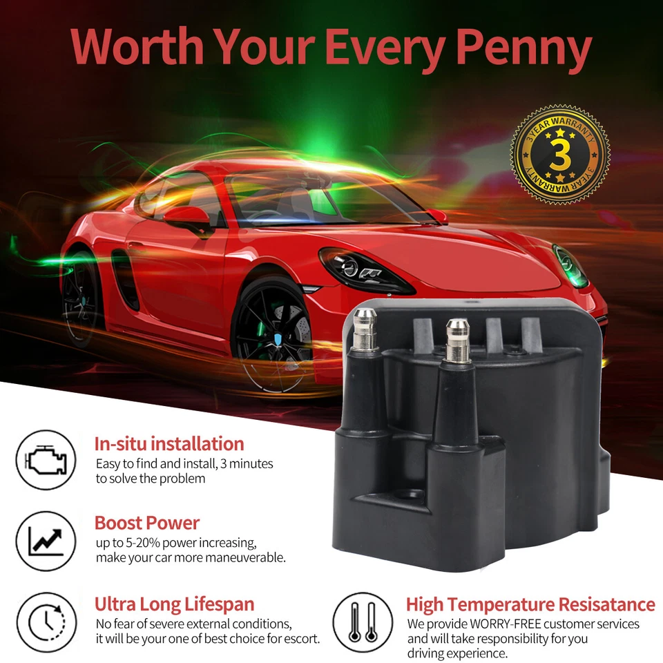 ✅ 3 Ignition Coil + Control Module for Chevy Pontiac Buick Olds Isuzu DR39 DR145 - Image 3 of 4