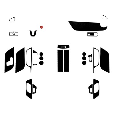 30Pcs Gloss Piano Black Kits Full Interior Trim For Benz B-Class W247 GLB X247