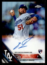 2016 Topps Chrome Rookie Refractor #RAZL Zach Lee aUTO #/499 (ref 21073)