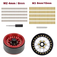 100pcs M2 M3 Screws for 1/10 RC Crawler TRX4 Axial SCX10 CAPRA 1.9 2.2 Wheel Rim