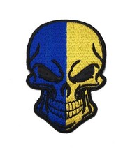 Ukraine Punisher Aufn&auml;her Abzeichen - Taktisches Patch Mit Klettverschluss