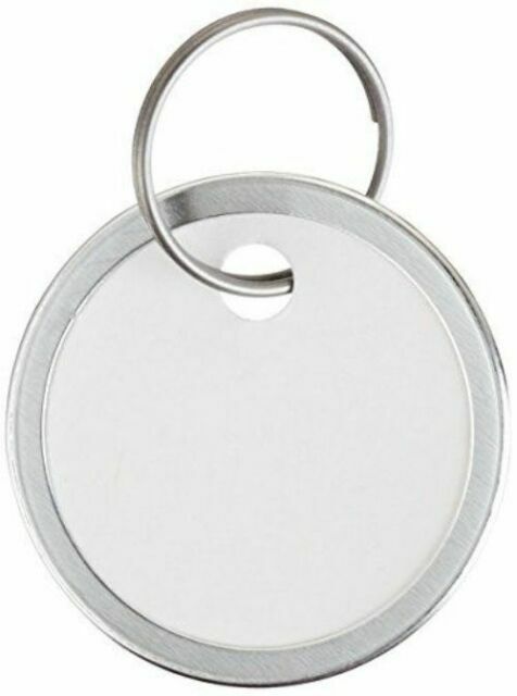 Avery Key Tags Split Ring White 1.25 Inch Diameter Pack of 25 11027 for ...