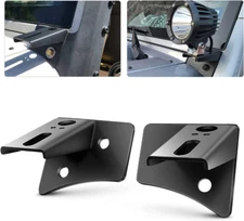 A-pillar  LED Work Light Bar 4" Pod Mount Brackets For Jeep Wrangler JK 2007~17