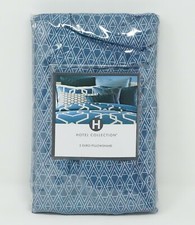 Hotel Collection Modern Imperial 400 TC 100 Pima Cotton Pillow Sham EURO Blue
