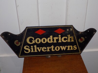 Vintage Goodrich Silvertowns Metal Tire Rack side