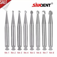 DENTAL Round Carbide Bur for Slow Speed Latch RA1-8 Taper Fissure RA st