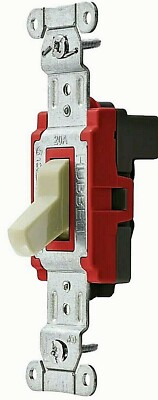 1 Pc Hubbell SNAP1221NA 20AMP 120/277V 1 Pole Toggle Switch Ivory New