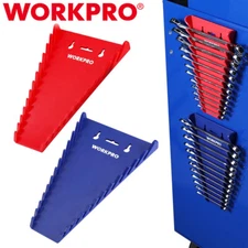 WORKPRO 2PC Magnetic Wrench Organizer Holder Set Metric 6mm-24mm SAE 1/4"-15/16"