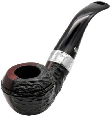 Peterson Jekyll & Hyde Smooth & Rustic Two Finish Medium Bent Rhodesian Pipe 999 - Image 1 of 4