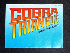 Cobra Triangle Authentic Nintendo NES NRMT- game cart w manual & dust cover