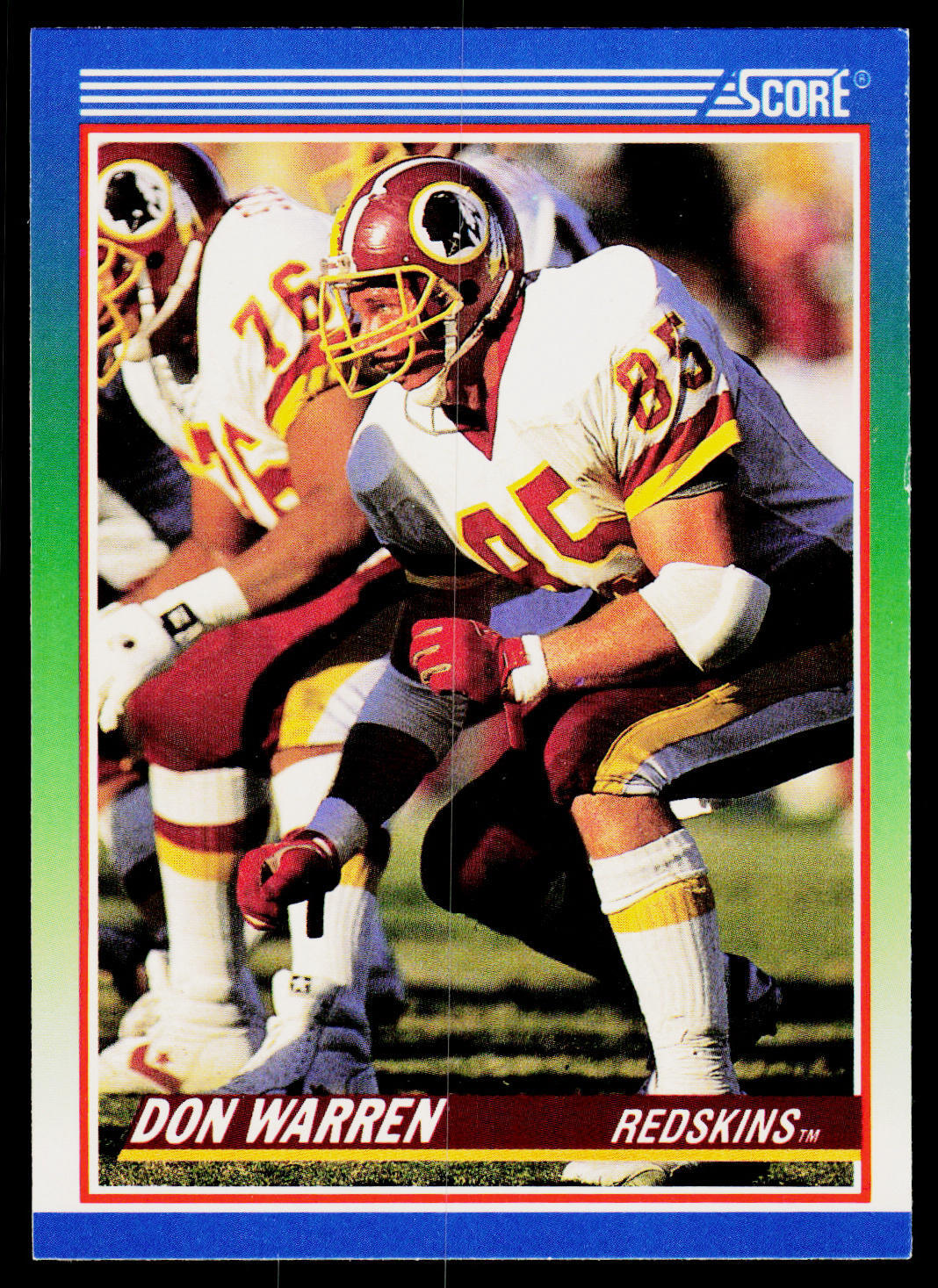 Don Warren, 1990 Score, #331, Washington Redskins,