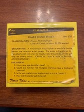         Vintage 8mm Film: Black Widow Spider           No. 526         