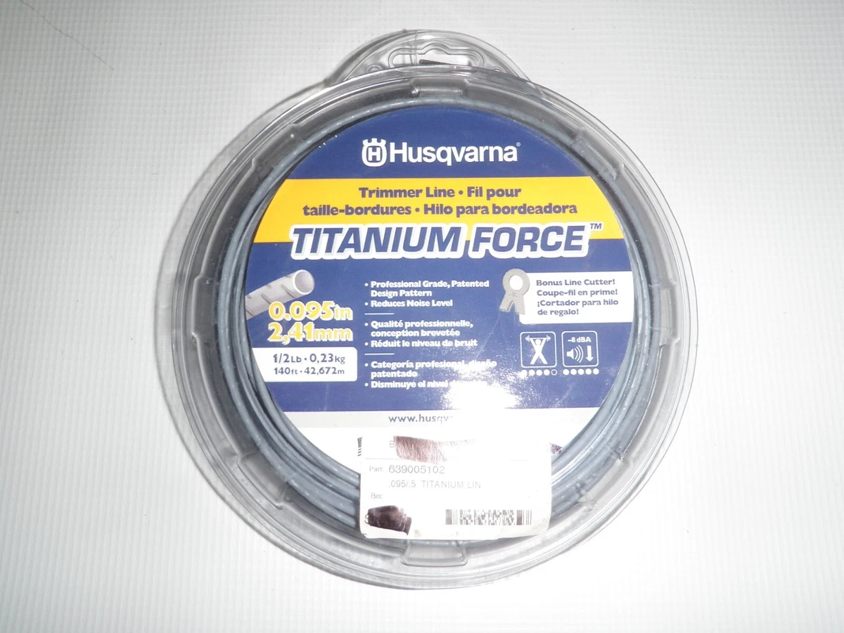 Husqvarna Titanium Force Fil De Désherbage En Copolymère De