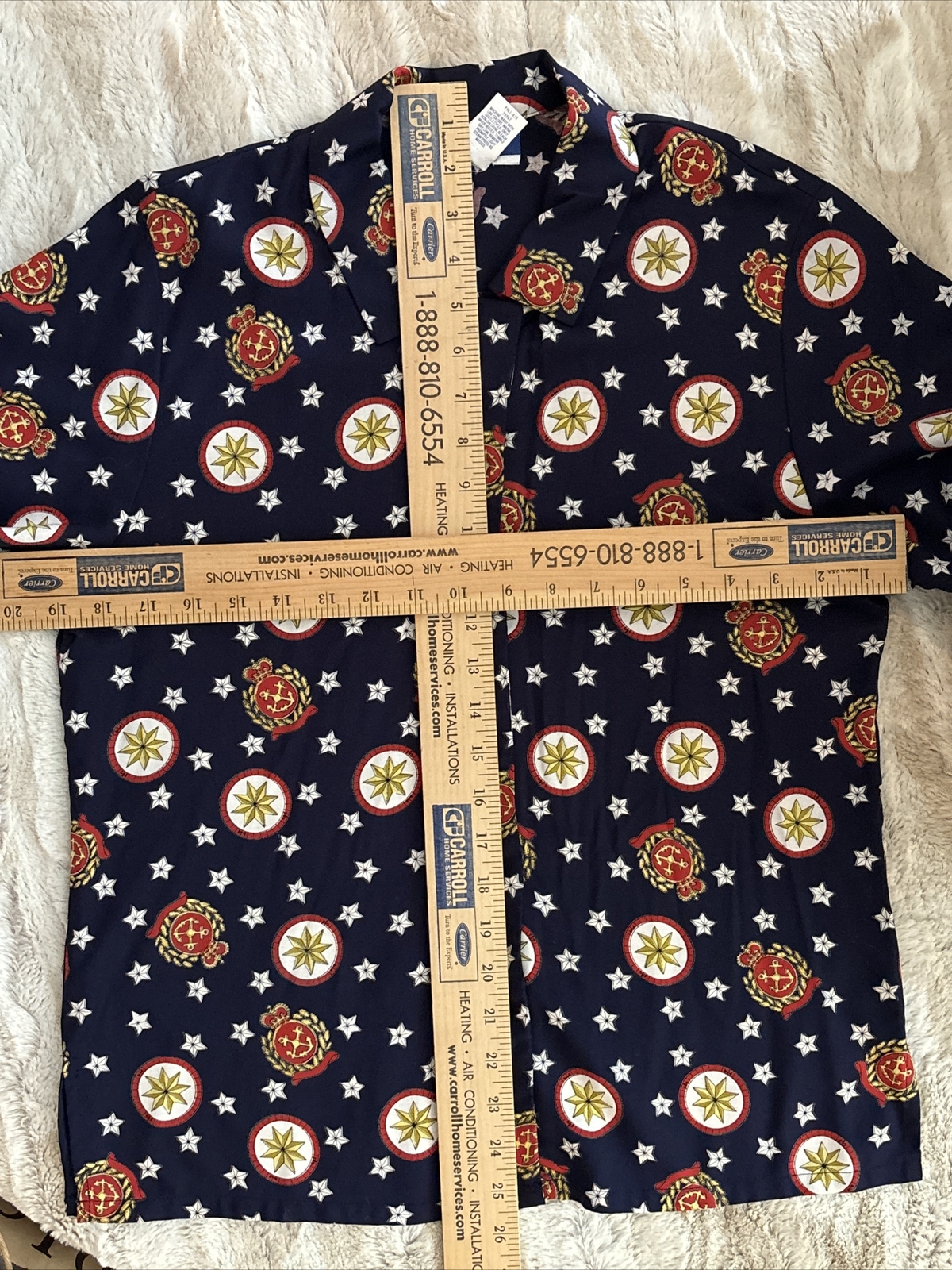 Pendleton Blue Red Star Nautical Buttoned Short S… - image 4