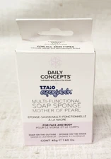 DAILY CONCEPTS Multi Functional Soap Sponge Mother Of Pearl Face & Body 1.60 oz