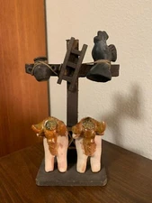 VINTAGE MEXICAN WOOD AND CERAMIC RUSTIC DECOR