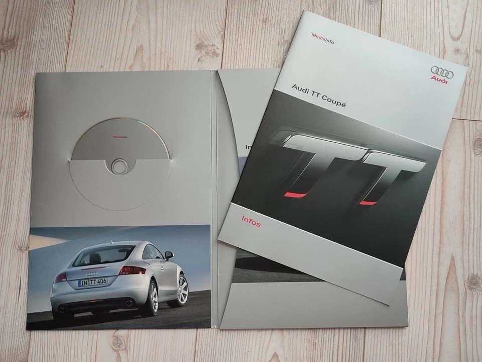 Pressemappe Audi TT Coupé aus dem Jahr 2006 mit CD und vier Hochglanzfotos - Bild 3 von 4