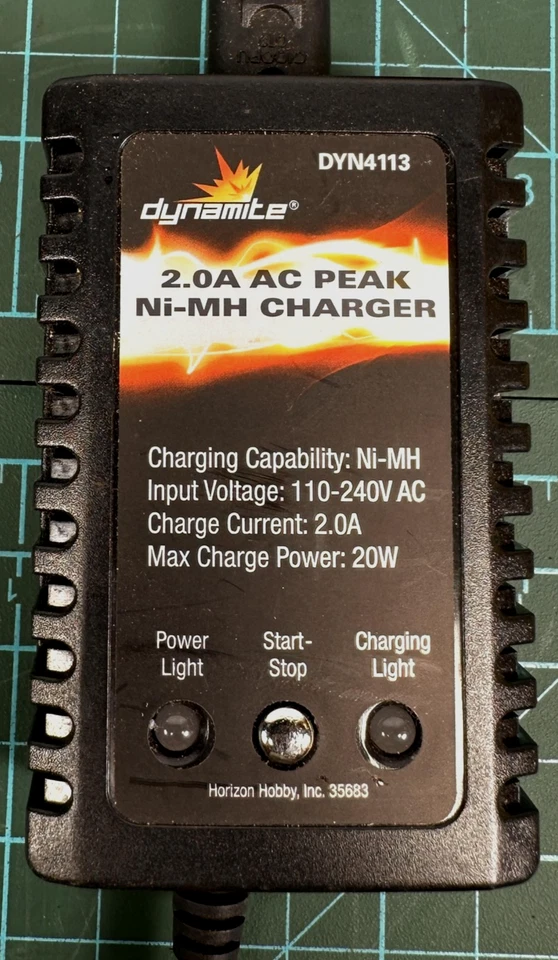 Dynamite DYN4113 2.0A AC Peak Ni-MH Battery Charger 110-240V EC3 Plug 20W RC - Image 2 of 4