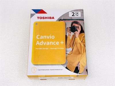 Toshiba Canvio Advance Plus 2TB USB 3.2 Gen 1 Portable Hard Drive HDTCA20XYCAB