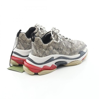 GUCCI × BALENCIAGA TRIPLE S GG Supreme Sneakers 681066 canvas