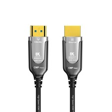 30Ft Plenum Rated 8K HDMI Cable CMP , 48Gbps Fiber Optic Ultra High Speed T47-5