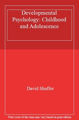 Entwicklungspsychologie: Kindheit und Jugend, David Shaf,