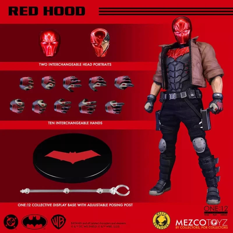 dy①②郵箱　レッド→コズ1316ギャラ9.12SS162030 MEZCO TOYZ ONE:12 Red Hood Limited Edition DC Comics Batman Action