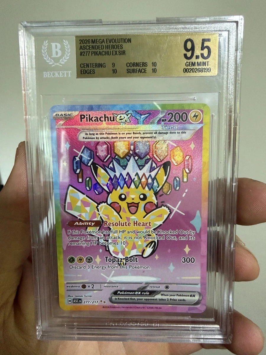 Pikachu Pokémon TCG Grade 9.5 Individual Collectible Card Game