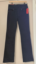 Spanx Signature Waist Series Slim Bootcut Denim Jeans Dark Blue Size 28 New