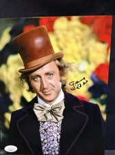 GENE WILDER  SIGNED 8x10 COLOR PHOTO  WILLY WONKA  JSA