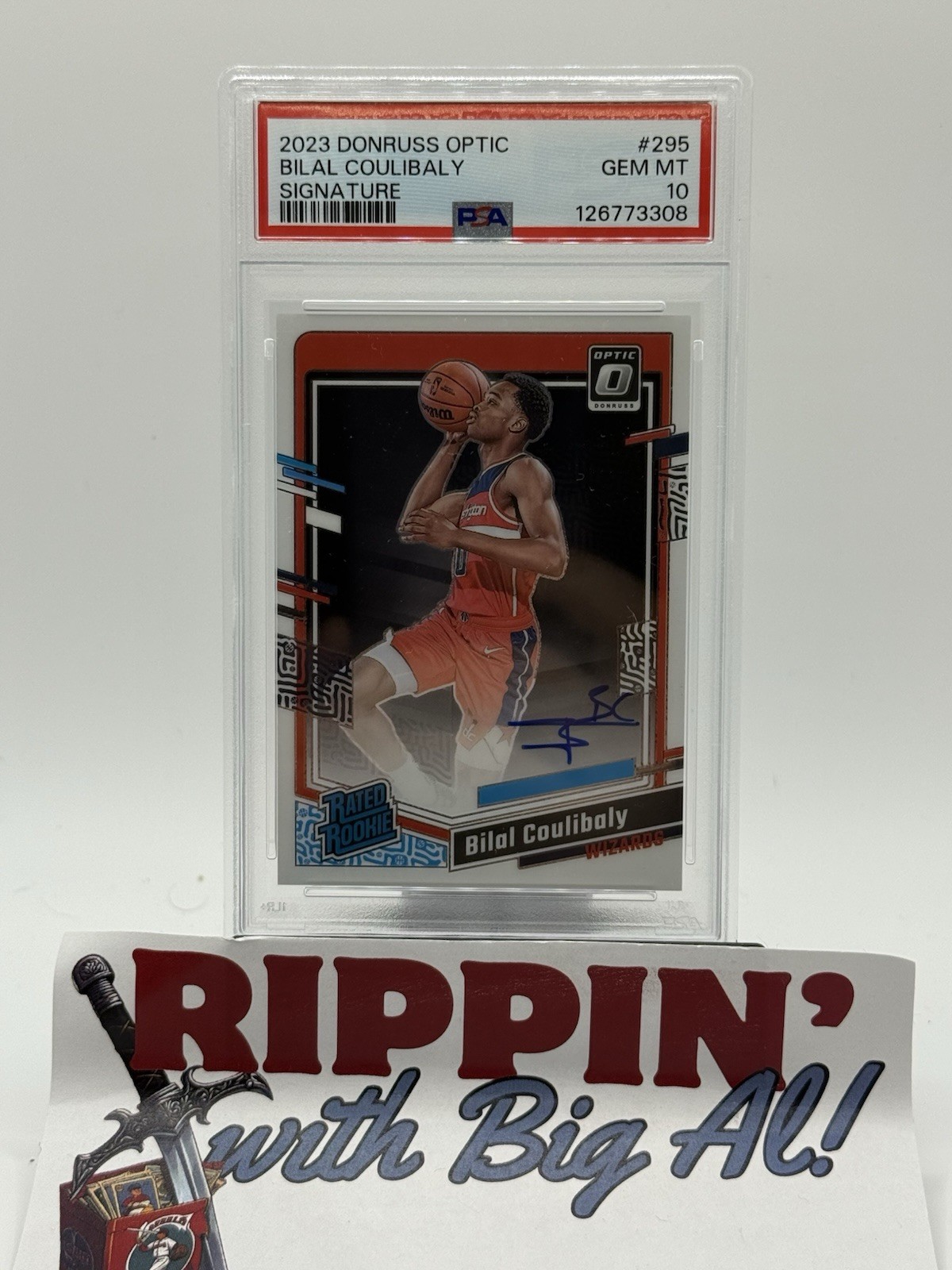 2023 Donruss Optic BILAL COULIBALY RC Auto #295 Rookie PSA 10