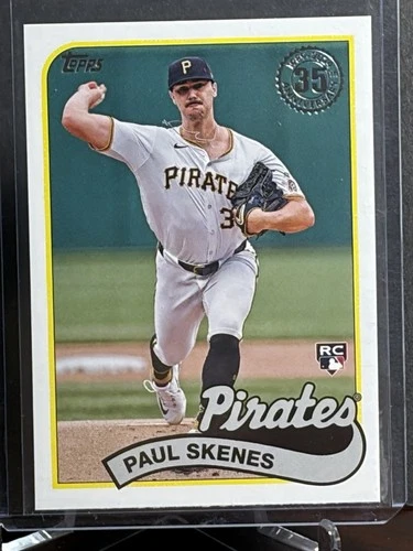 2024 Topps Update #89US-46 Paul Skenes RC 1989 Topps Baseball Rookie Insert Card