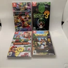 Nintendo Switch Game Lot Mario Kart 8 Luigi Mansion Mario vs Donkey Kong Crash