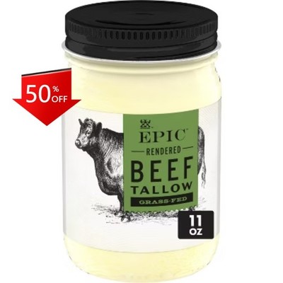 Epic Grass Fed Beef Tallow - 11oz