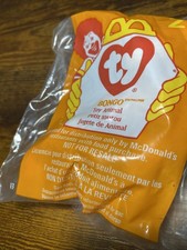 Vintage 1998 McDonald's Happy Meal Toy Ty Beanie Baby BONGO the MONKEY 2