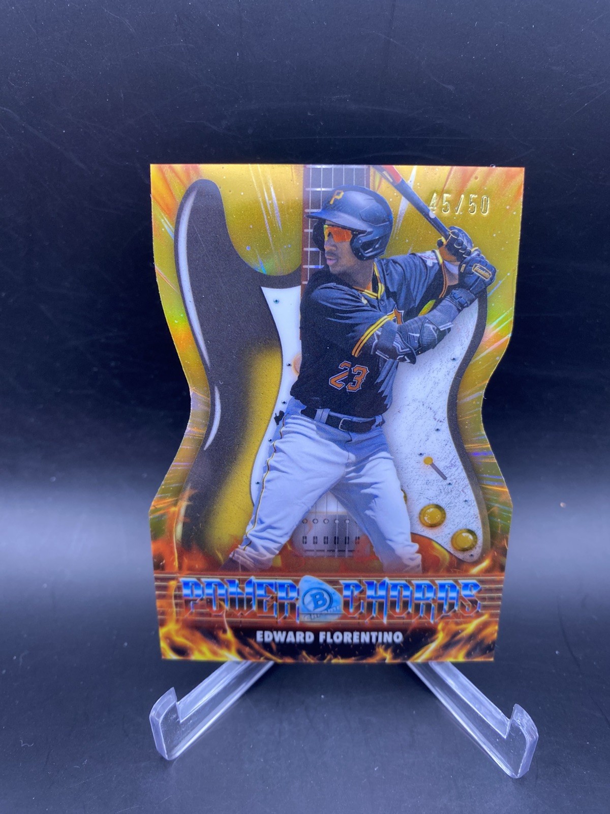 2026 Bowman Chrome Edward Florentino Power Chords Gold /50 Pirates
