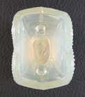 Boyd's Crystal Art Glass HEART TOOTHPICK HOLDER Opal White CARNIVAL Glows NOS — photo 6