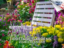 Cottage Gardens Calendar 2026 12x18 Made in USA