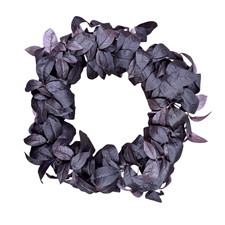 Hearth  Hand with Magnolia Plum Leaf Artificial Wreath 26   66.0 cm Home Decor