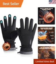 Winter Waterproof Ski Snow Warm Gloves for Women Men, Windproof Cold Weather ...