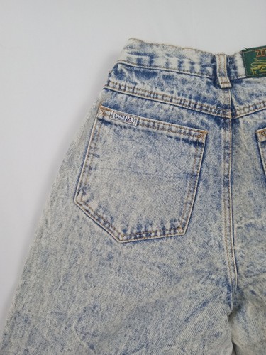 Vintage 80’s/90’s Zena System Acid Wash High Waisted Women's Jeans Pants 24x27 - Picture 4 of 10