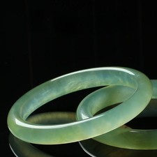 Ice colored Xiuyu Xiuyan Jade Peace Bracelet Transparent Green Jade Bracelet