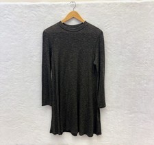 Anthropologie Potters Pot Marled Green Long Sleeve Swing Sweater Dress Size M