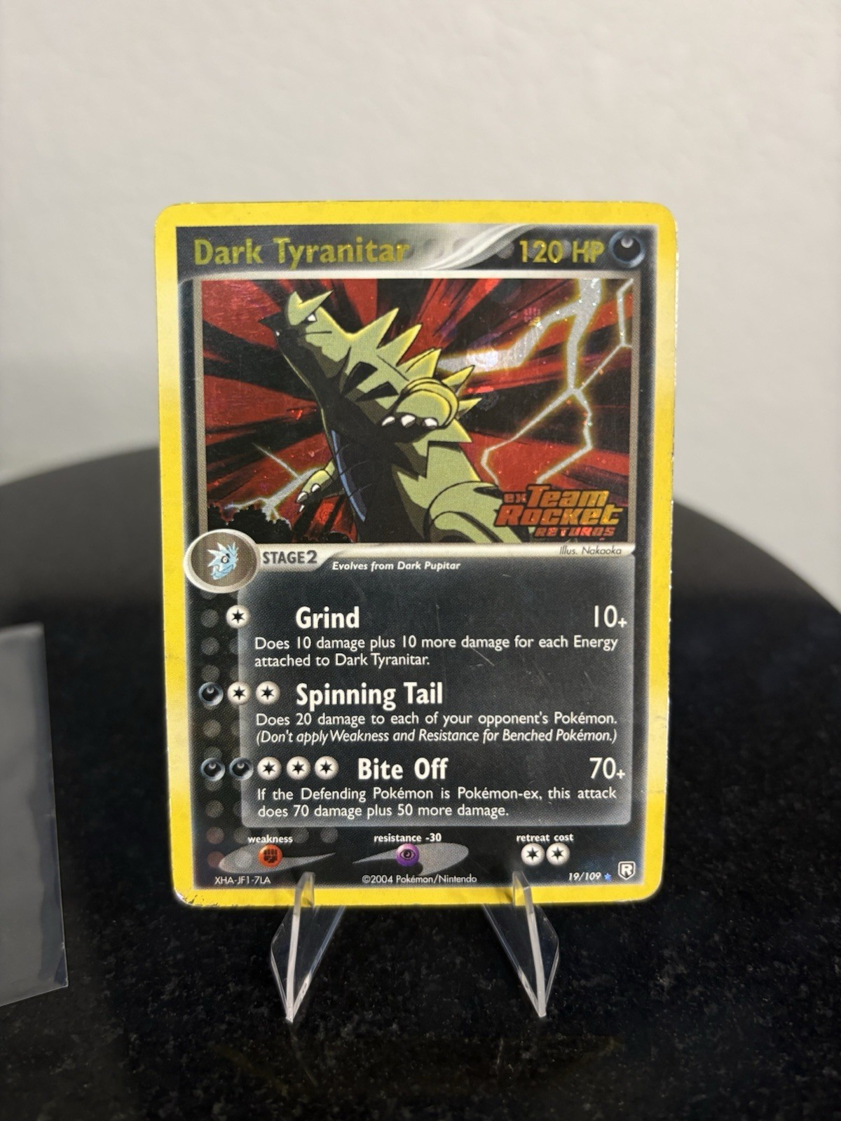 Dark Tyranitar 19/109 Team Rocket Returns Holo stamped